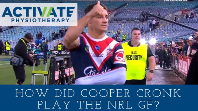 How did Cooper Cronk play the NRL Grand Final with a broken shoulder?