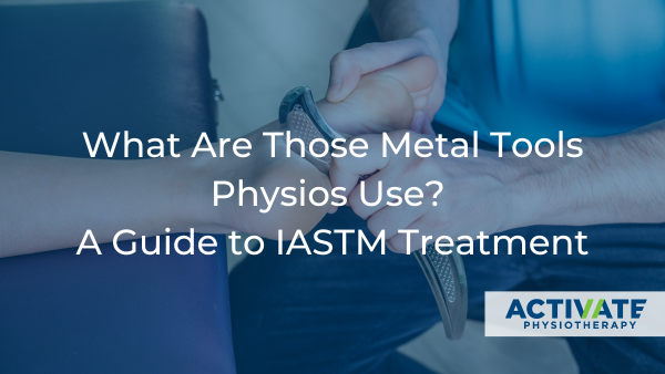 A Patient receiving IASTM massage on the feet for plantar fasciitis